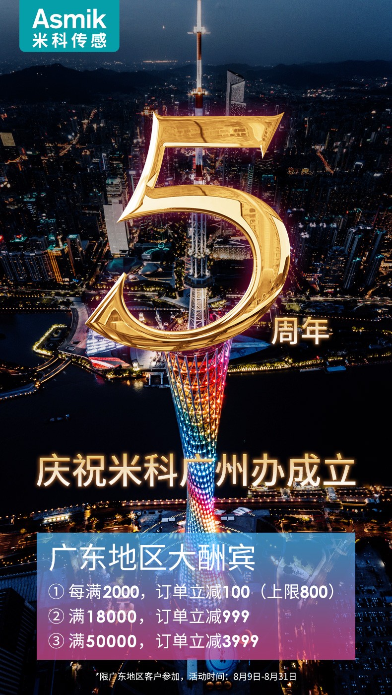 慶祝廣州辦事處成立5周年，全場滿減，感恩回饋